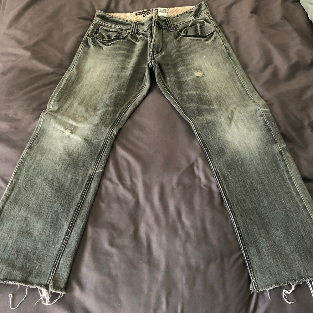 Levi’s slim straight distressed jeans